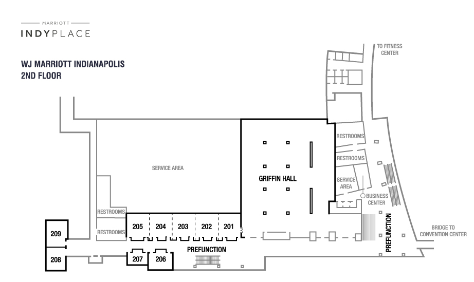 JW Marriott Indianapolis Second Floor